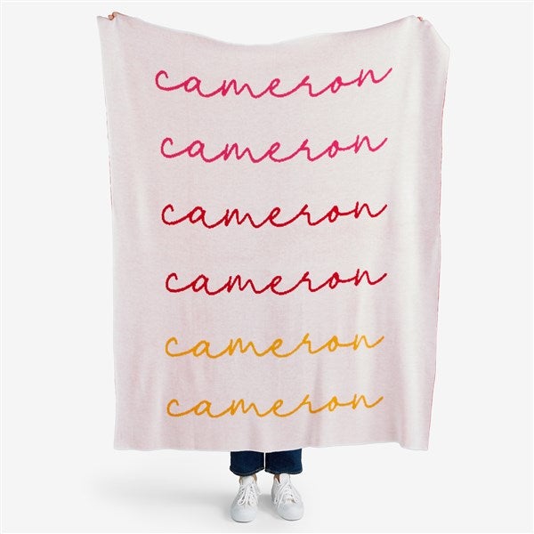 Handwritten Harmony Personalized 50x60 Knit Blanket - 55170D