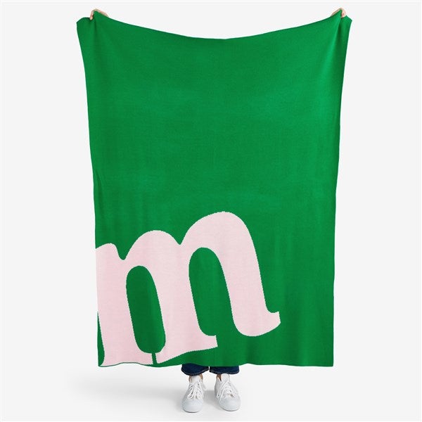 Corner Type Personalized 50x60 Knit Blanket - 55200D