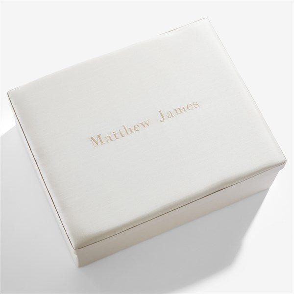 Personalized Large Shantung Keepsake Box - 55225D