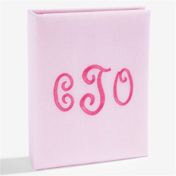 Personalized Micro Striped Cotton Photo Album - 55227D