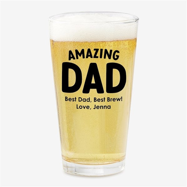 Amazing Dad Personalized Pint Beer Glass  - 55231