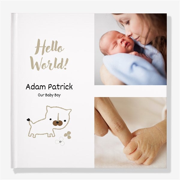 Hello World Personalized Baby Photo Book - 55270D