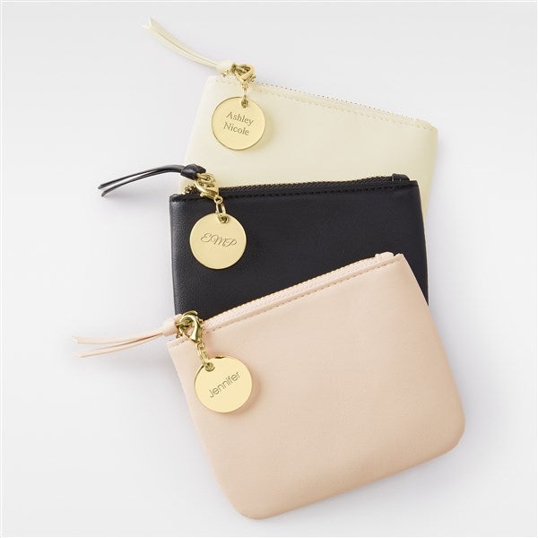 Engraved Leather Card & Coin Purse  - 55280