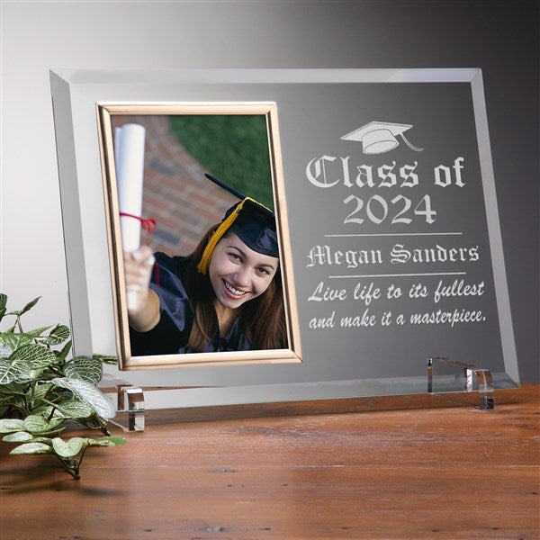 Engraved Glass Photo Frame - Graduation Edition - 5530