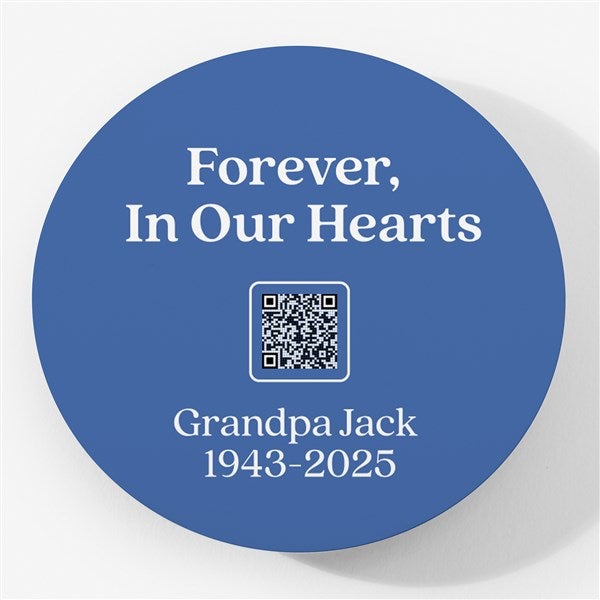 Personalized Metal Round Magnet with Audio - 55312