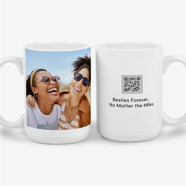 Photo Personalized Coffee Mug with Video QR Code - 55314