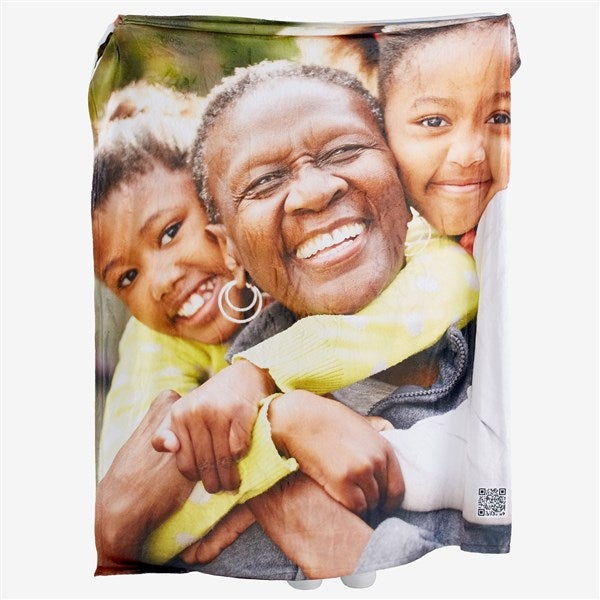Photo Personalized Photo Blanket with Audio QR Code - 55317