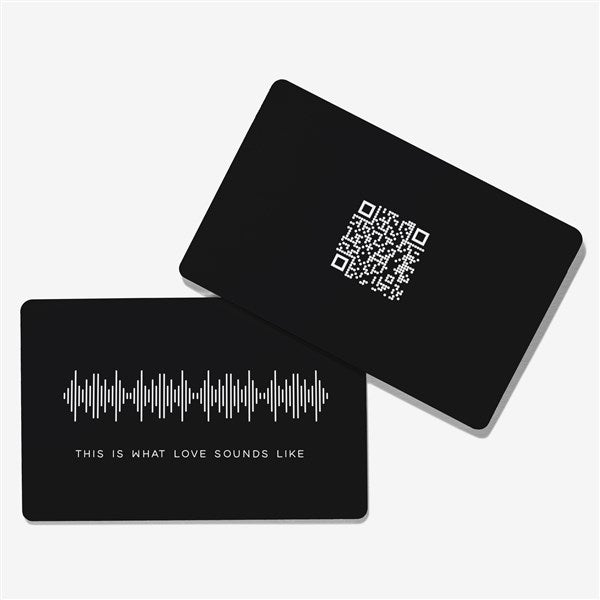 SOUNDWAVES Personalized Metal Wallet Card - 55329