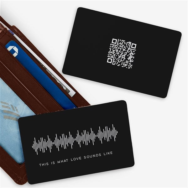 Soundwaves Card SOUNDWAVES Personalized Metal Wallet Card