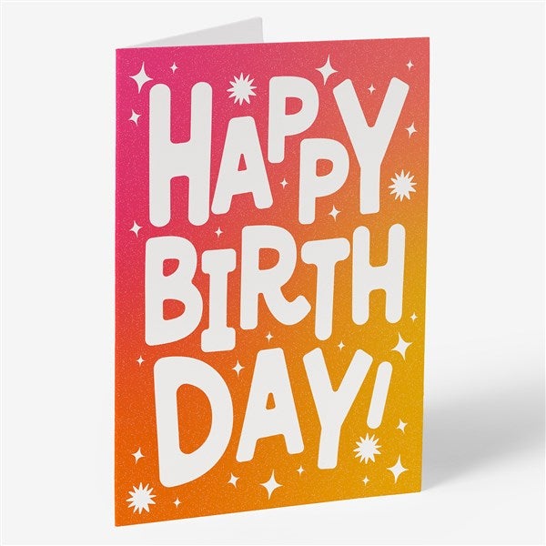 Birthday Personalized Greeting Card with Audio QR Code