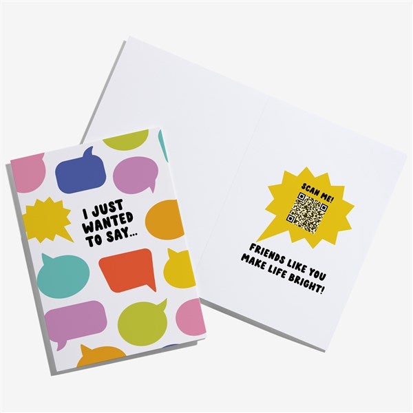 Friendship For Her Personalized Greeting Card with Video QR Code - 55340