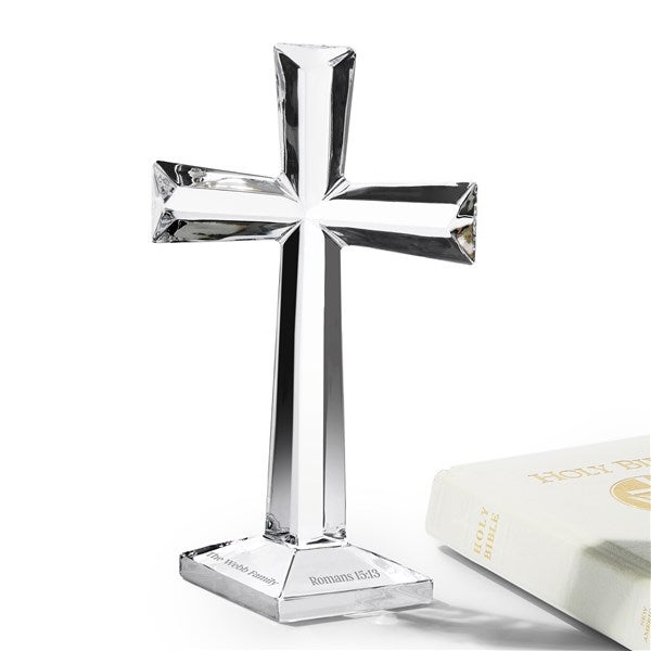 Etched Waterford Crystal Selah Standing Cross - 55466