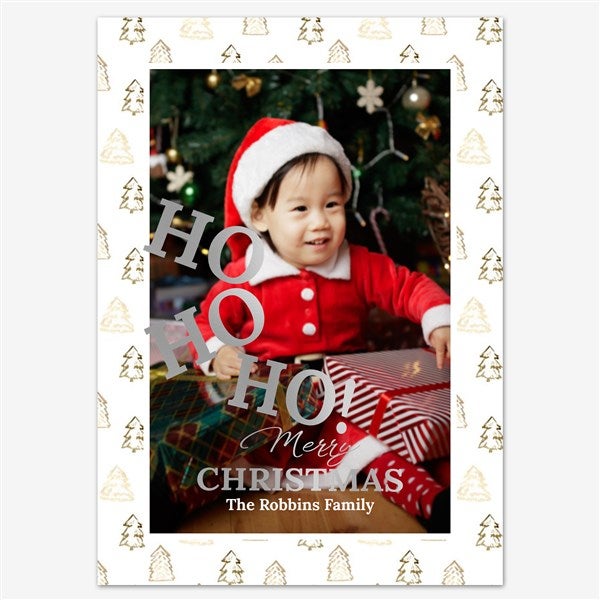 Christmas Delight Holiday Personalized Photo Card  - 55539D