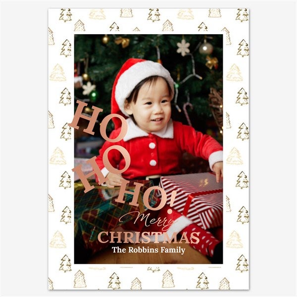 Christmas Delight Holiday Personalized Photo Card  - 55539D