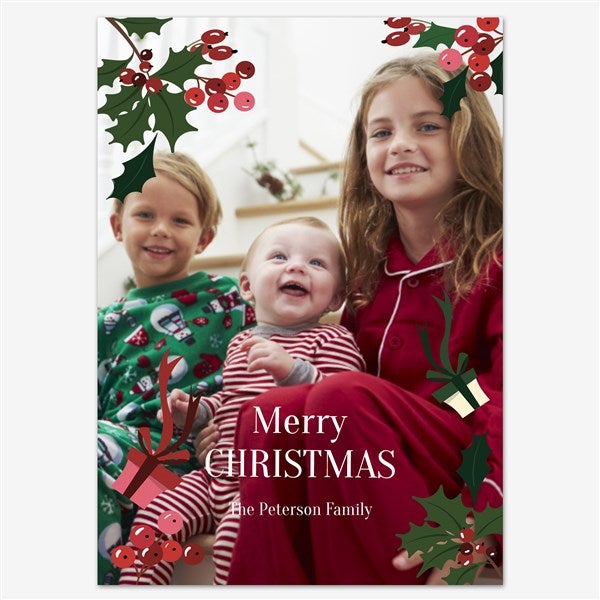 Our Festive Journey Holiday Personalized Photo Card - 55547D
