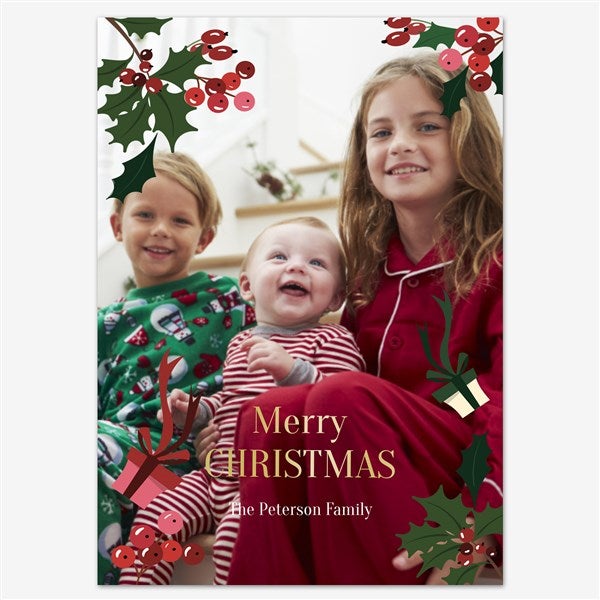 Our Festive Journey Holiday Personalized Photo Card - 55547D
