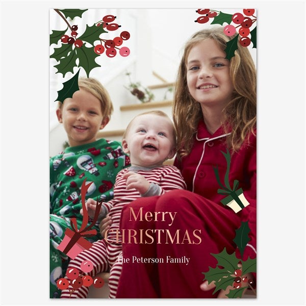 Our Festive Journey Holiday Personalized Photo Card - 55547D
