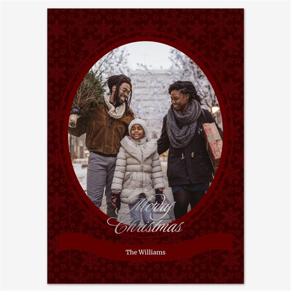 Holiday Portrait Holiday Personalized Photo Card - 55557D