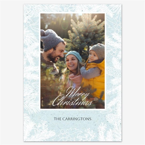 Winter Moments Holiday Personalized Photo Card - 55558D