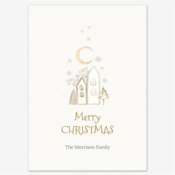 Happy Christmas Personalized Holiday Card - 55605D