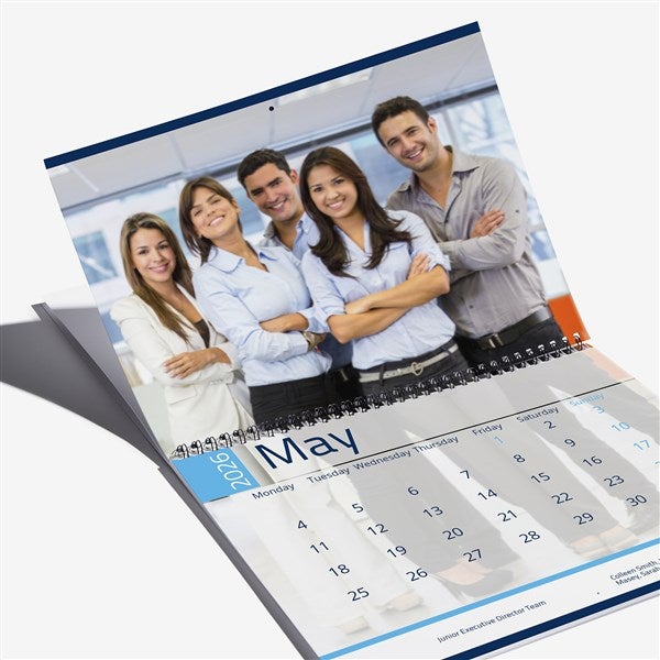 Basic Blues Photo Personalized Wall Calendar - 55623D