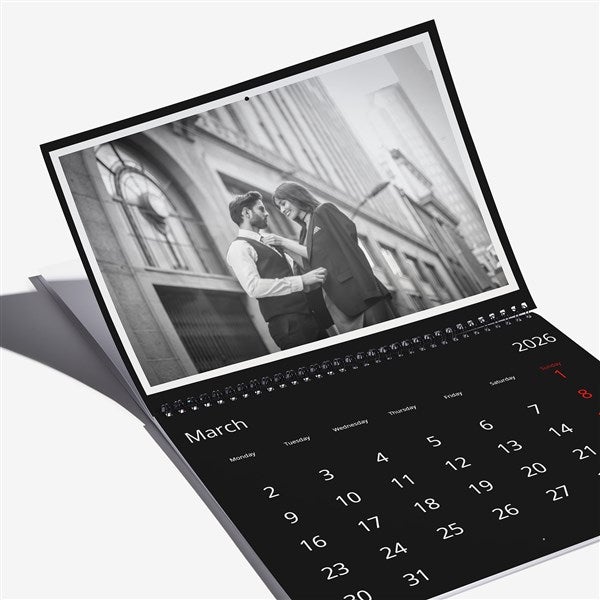 Classic Black Photo Personalized Wall Calendar - 55624D