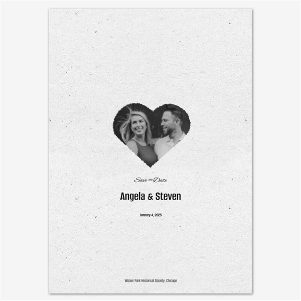 Hearts United Save the Date Personalized Card - 55654D