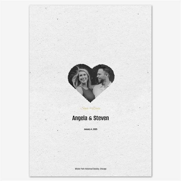 Hearts United Save the Date Personalized Card - 55654D