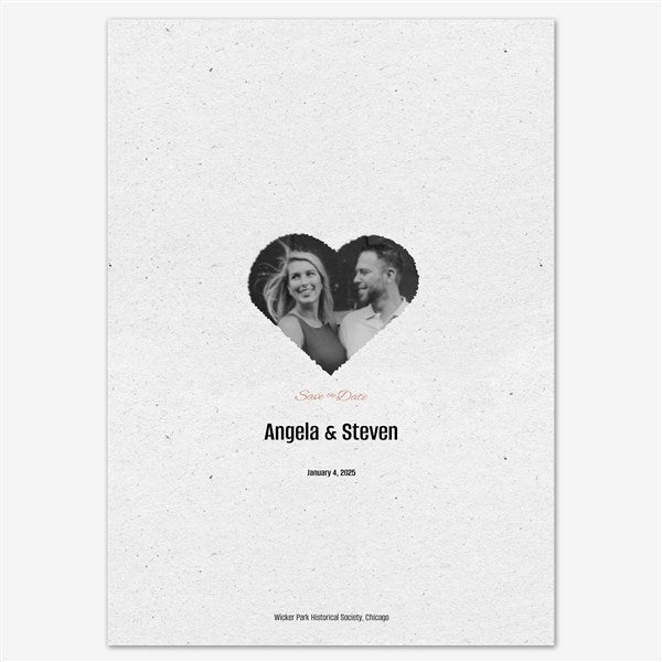 Hearts United Save the Date Personalized Card - 55654D