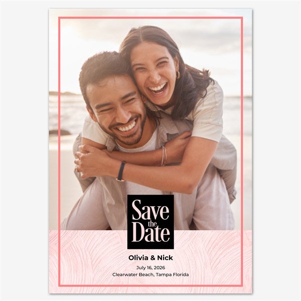 Cherished Moments Save the Date Personalized Card - 55660D