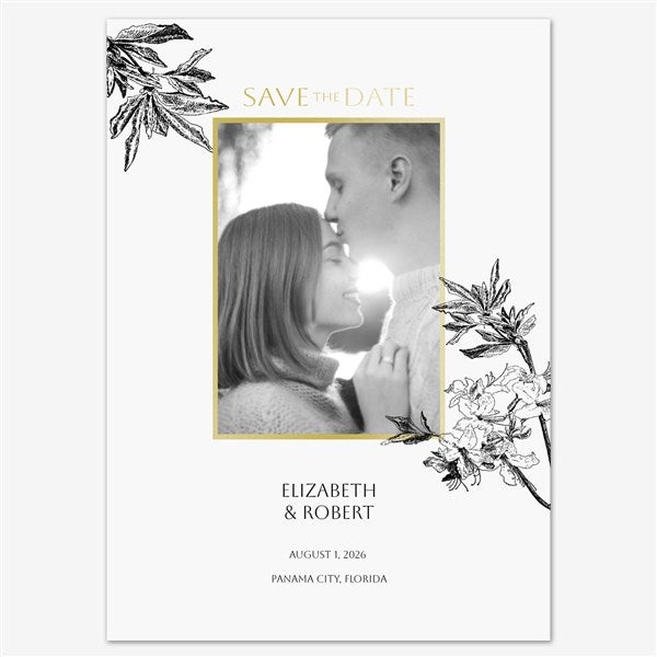 Simply Stated Save the Date Personalized Card - 55662D