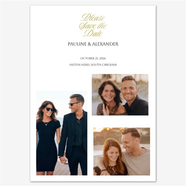Love's Embrace Save the Date Personalized Card - 55664D