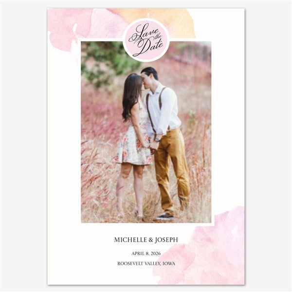 Elegant Unity Save the Date Personalized Card - 55667D