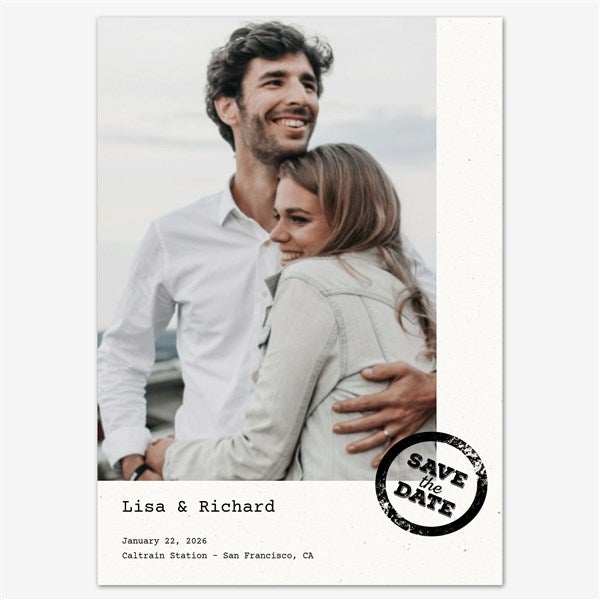 Embracing Forever Save the Date Personalized Card - 55671D