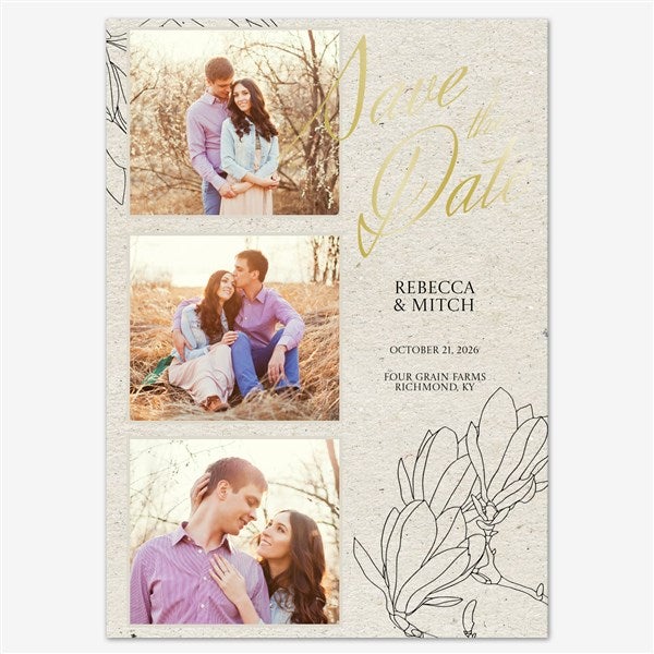 Rustic Elegance Save the Date Personalized Card - 55673D