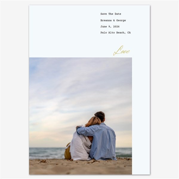 Eternal Love Save the Date Personalized Card - 55678D