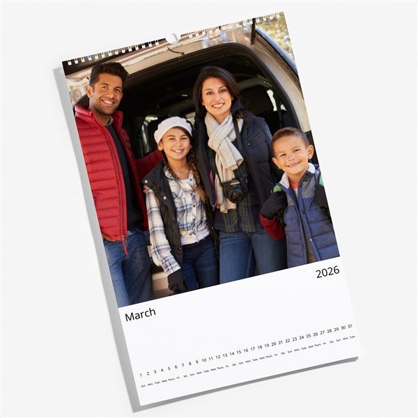 Minimalist Photo Full Page Personalized Wall Calendar - 55690D