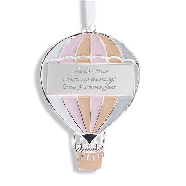 Engraved Hot Air Balloon Ornament - 55906