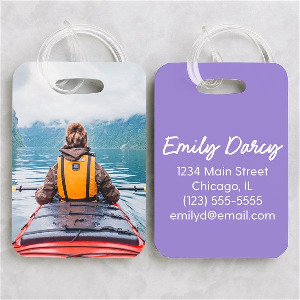 Personalized Photo Luggage Tag Set - 55926