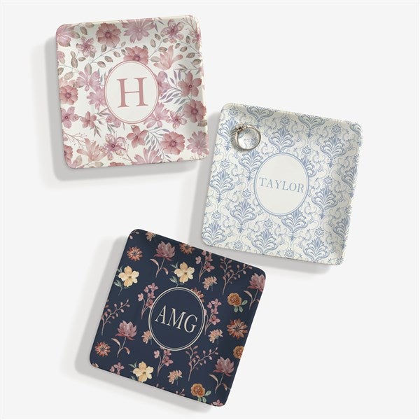 Blush & Bloom Personalized Ring Dish  - 55993