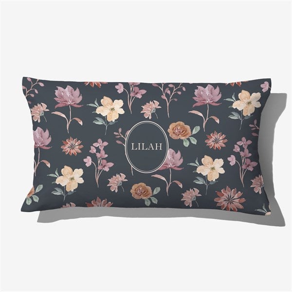 Blush & Bloom Personalized Throw Pillow - 55996