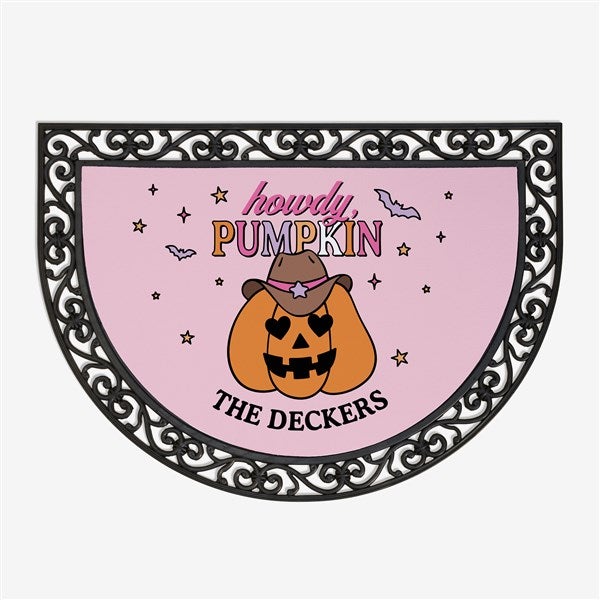 Personalized Pinkoween Half Round Doormat by Jessie James Decker - 56092