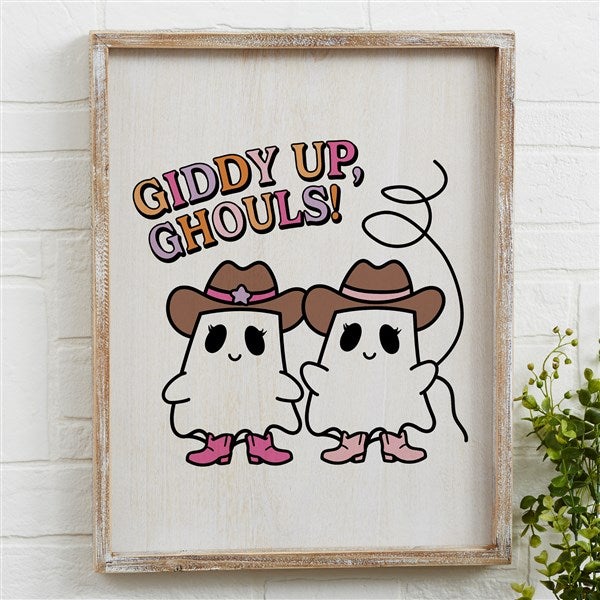 Kittenish Personalized Pinkoween Framed Wall Art - 56093