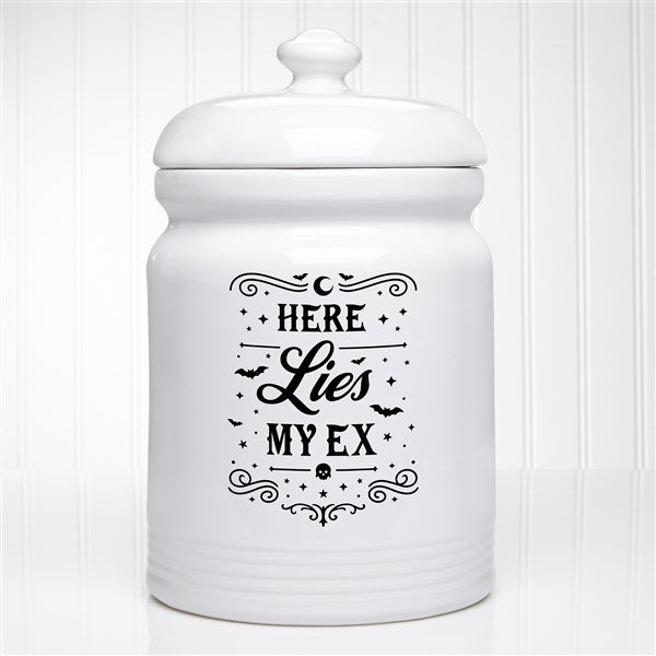 Kittenish Personalized Pinkoween Ceramic Jar - 56096