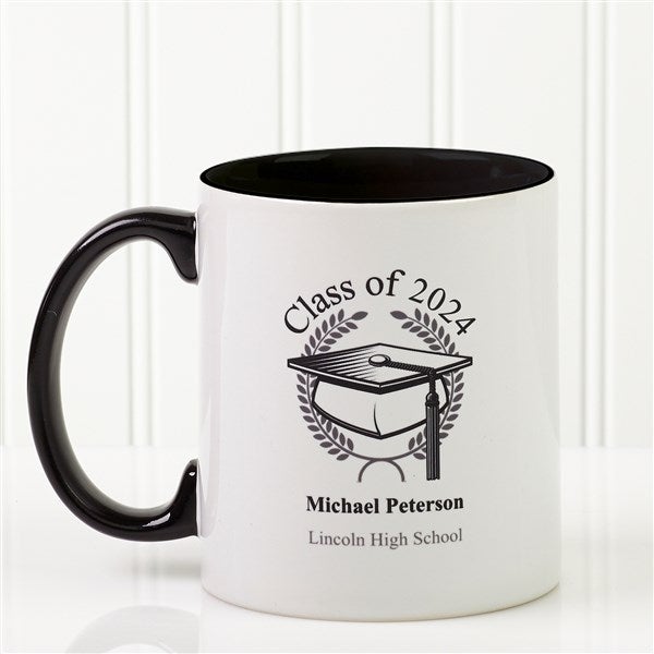 Personalized Coffee Mugs - Graduation Cap Design - 5612