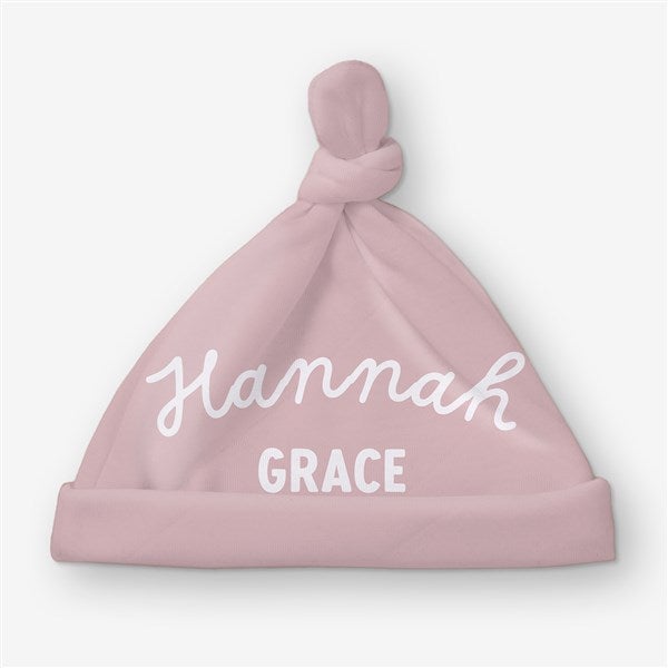 Sweet Name Personalized Baby Top Knot Hat - 56124