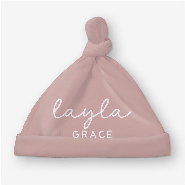 Tender Name Personalized Baby Top Knot Hat - 56128
