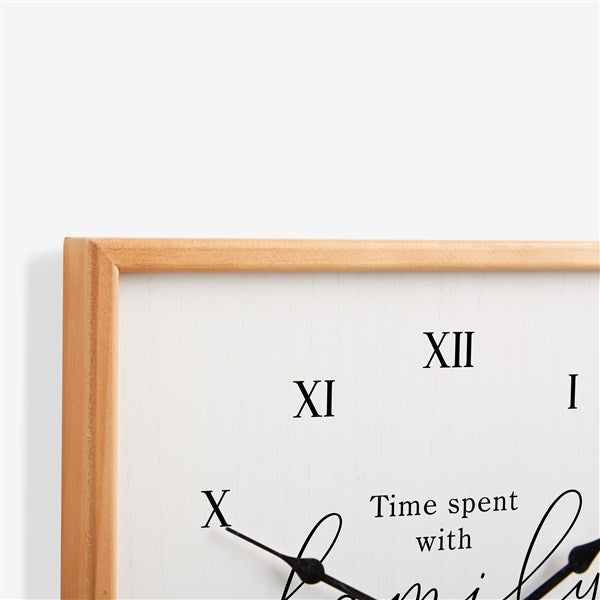 Roman Numeral Personalized Square Wall Clock