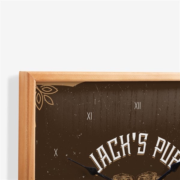 His Bar Personalized Square Wall Clock
