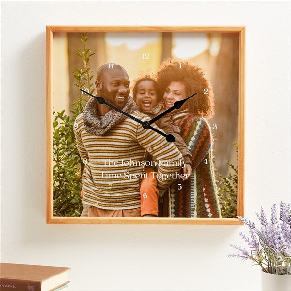 Photo Personalized Square Wall Clock
